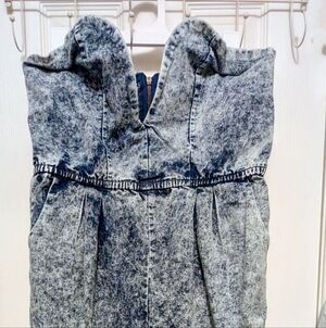 Acid Wash Denim Pants